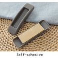 thumbnail image 2 of Adhesivo instantáneo para manija de cajón, ayudante auxiliar, puerta de gabinete de cocina, etiqueta para manija de ventana, manijas autoadhesivas de apertura práctica, 4 piezas (gris) DKSFJKL, 2 of 5