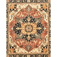 thumbnail image 1 of Ahgly Company Tapis d'Intérieur Rectangulaire Abstrait Brun Terre de Sienne Foncé, 7 Pieds x 9 Pieds, 1 of 6