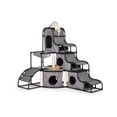 thumbnail image 1 of Productos para mascotas Cat Tower Prevue Catville Tower Gray 7240, 1 of 7