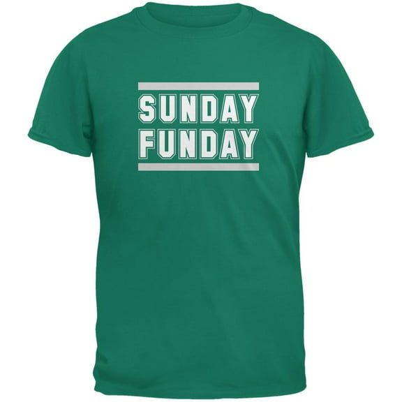 Sunday Funday Philadelphia Jade Green Adult T-Shirt - Large