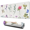 thumbnail image 1 of Elegant & Personalized Floral Mouse Pad - Beautiful Flower Plant Design - Washable, Non-Slip Base - Perfect for Wireless Mouse - 31.5x11.8 Inch, 1 of 7