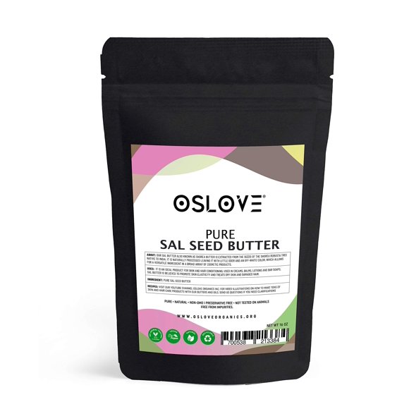 Oslove Organics Sal Butter 1LB puro y natural Lujoso aterciopelado suave en la piel ideal para mantecas corporales/jabones/desodorantes