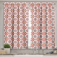 thumbnail image 2 of Ambesonne Colorful Valance & Curtain, Azulejo Tiles Flowers, 55"x24", Multicolor, 2 of 6