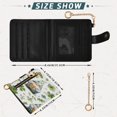 thumbnail image 3 of Small Wallet For Women Bifold Leather Pocket Coin Credit Card Holder With RFID Blocking Clover Patterns, 3 of 6
