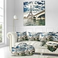 thumbnail image 3 of Designart Paris Eiffel Towerand Iena Bridge - Cityscape Photo Throw Pillow - 18x18, 3 of 5