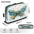 thumbnail image 3 of Standing Pencil Case with Base Large Capacity Stationery Pouch Pen Bag with Zipper for Women Men Intricately Butterfly, 3 of 7