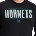 thumbnail image 4 of Men's G-III Sports by Carl Banks Black Charlotte Hornets Adaptive Printed Mesh Effect Long Sleeve T-Shirt, 4 of 5