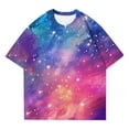 thumbnail image 4 of DHFJKG Graphic Tee Women Summer Top Short Sleeve T Shirt Loose Fit Drop Shoulder Casual Comfortable Tee Baggy Streetwear Versatile Tops, 4 of 4