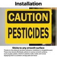 thumbnail image 3 of (2 Pack) Pesticides OSHA Caution Sign 7 Inch X 5 Inch Vinyl Label Decal Sticker Weather Resistant, UV Protected for Workplace, Business, and Construction Site, Made in the USA, 3 of 7