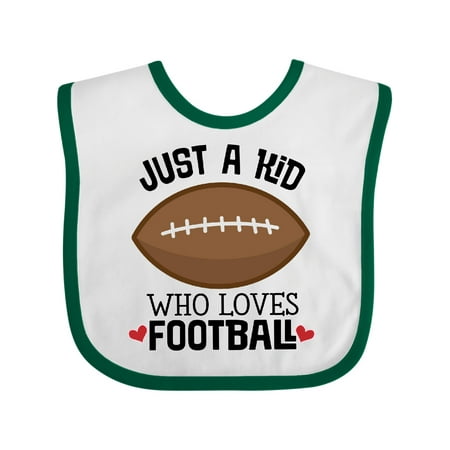 

Inktastic Football Outfit Funny for Kids Gift Baby Boy or Baby Girl Bib