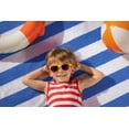 thumbnail image 5 of Utopia Towels 4 Pack Cabana Stripe Beach Towel, 30 by 60 Inches, Oversized 100% Ring Spun Cotton Pool Towels, Highly Absorbent Quick Dry Bath Towels for Beach, and Swim, Blue, 5 of 9