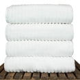 thumbnail image 2 of BC BARE COTTON Luxury Hotel & Spa 100% Natural Turkish Cotton Ribbed Channel Pattern Bath Towel (Set of 4), Wedgewood, 2 of 7