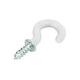 thumbnail image 2 of Uxcell 5/8 Inch Plastic Coated Screw-in Open Cup Ceiling Hooks Hangers White 15pcs, 2 of 4