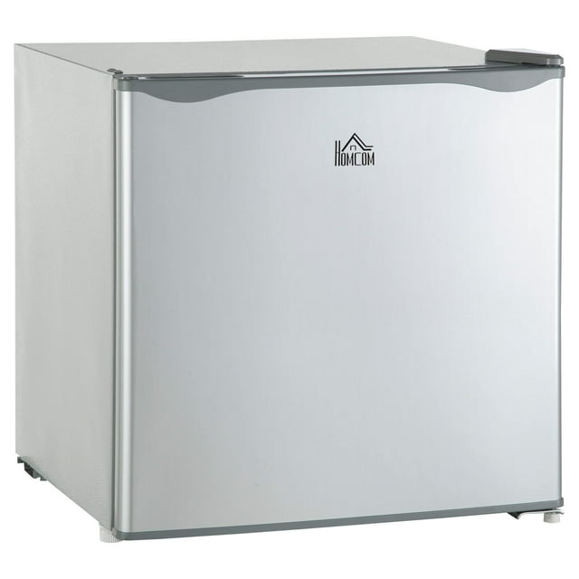 Minicongelador HOMCOM de 1.1 pies cúbicos para encimera, compacto, vertical, gris