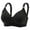 Black, variant on 2 Pack Bras for Women Seamless Lift Up Plus Size Full Cup Push Up With No Underwire Retraction Sag Cover Bras