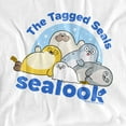 thumbnail image 2 of Sealook The Tagged Seals Women's Crop Top T-Shirt, White, Medium, 2 of 3