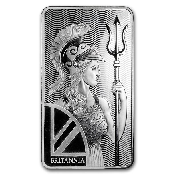 10 oz Silver Bar The Royal Mint Britannia