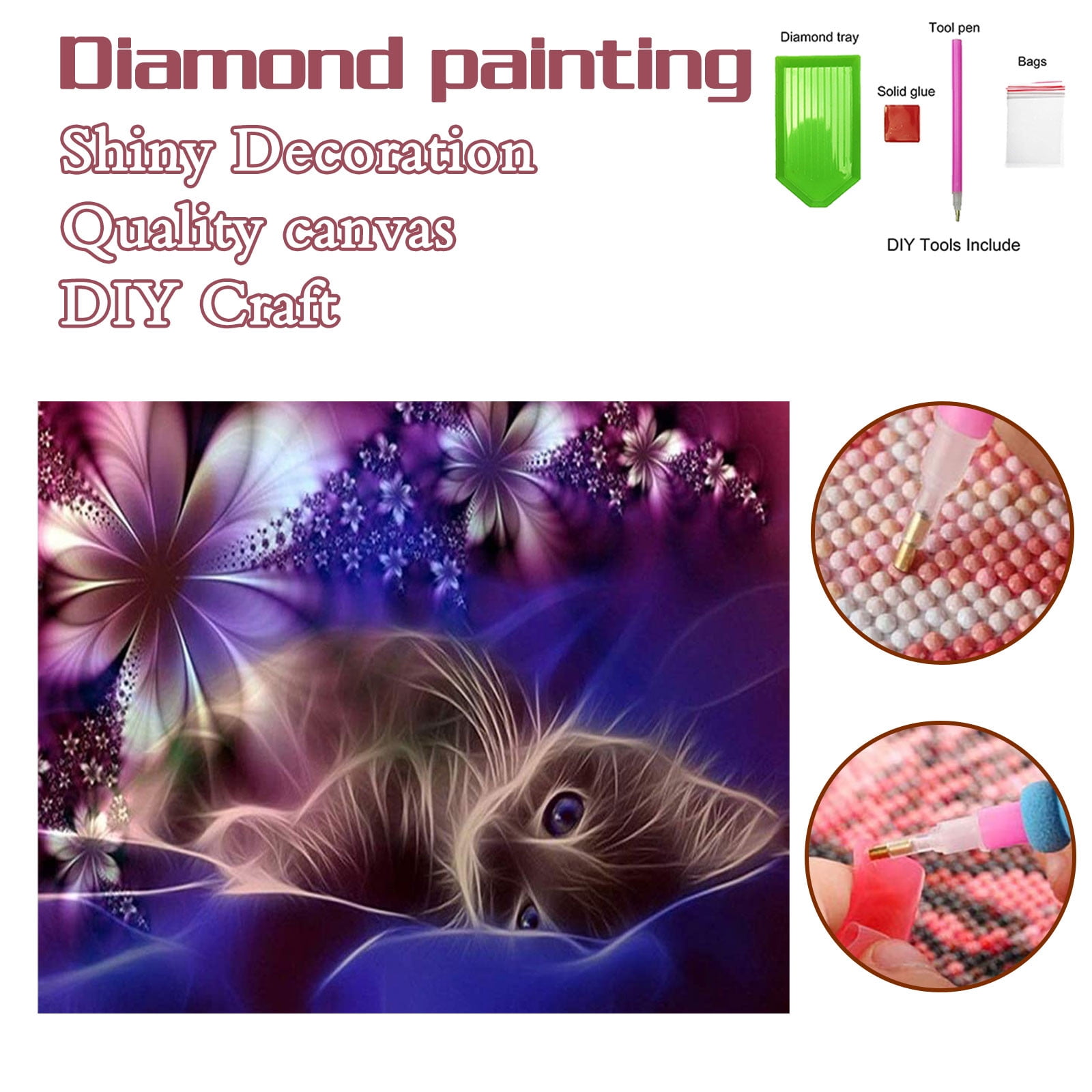 Midsumdr Room Decor Diamond Painting Kits 5D Embroidery Paintings