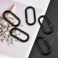 thumbnail image 4 of 10 mosquetones con clip para el pulgar, mosquetones con gancho de aluminio, mosquetones pequeños, mosquetón con anilla en D, mosquetón con hebilla para mochilero, camping, pesca, senderismo, viajes,, 4 of 5