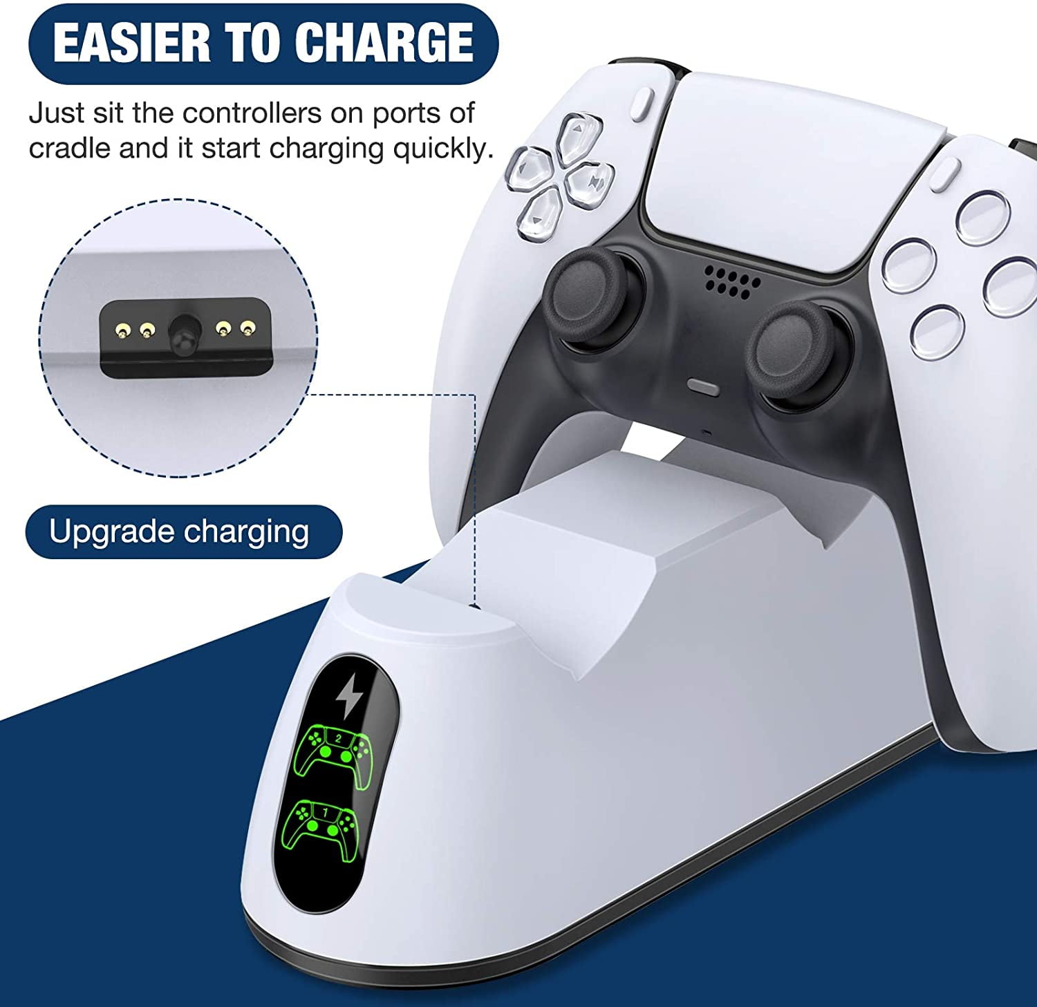 Buy PS5 Controller Charger Station,Playstation 5 Dualsense Charging Station Dock with Fast