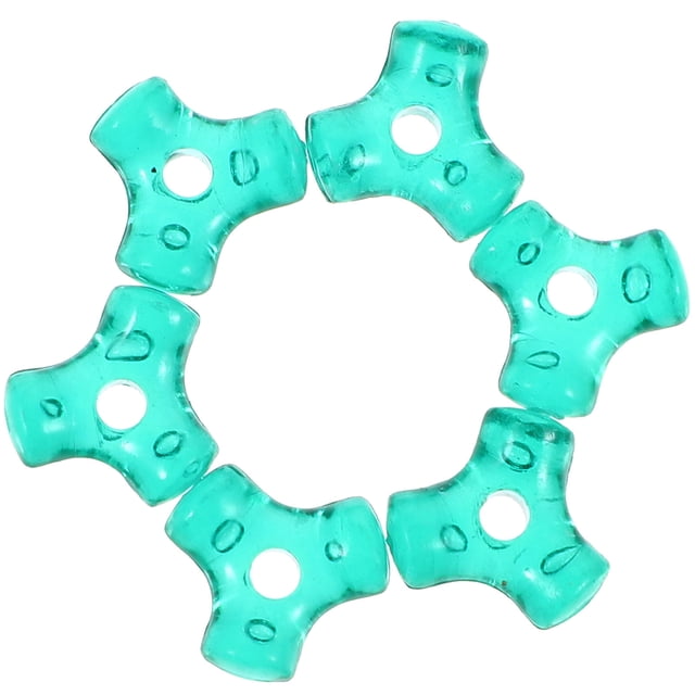BRIGHTFUFU 1000Pcs Triangular Bead Resin Green Diy Loose Beads For Ornament Making Christmas