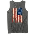 thumbnail image 4 of Uooqdmx 4th of July Tank Tops for Women, Womens Tank Tops Loose Fit, Patriotic Shirts for Women, V Neck Tank Tops for Women, American Flag Tank Top Women, Gray XXL, 4 of 4