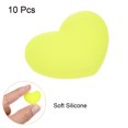 thumbnail image 3 of Uxcell Tennis Vibration Dampener, 10 Pack Heart Shock Absorber Yellow, 3 of 6