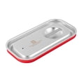 thumbnail image 2 of Restaurantware-LID ONLY: Met Lux One Third Steam Table Pan Lid, 1 Travel Hotel Pan Lid - Built-In Leakproof Silicone Seal, Stainless Steel Steam Table Pan Lid, Pan Sold Seperately, 2 of 3