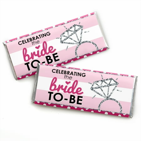 - Bride-To-Be - Candy Bar Wrappers Bridal Shower & Classy Bachelorette Party Favors - Set of 24