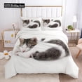 thumbnail image 1 of Ensemble de Literie Dessin Animé - Pcs Housse de Couette Rouge Sucette Chien Ensembles de Housse de Couette Linge de Lit Animal Chat Adultes Enfants Simple Double Literie Literie Ensemble de Literie 3 Pcs (1 Housse de Couette + 2 Taies d'Oreiller) Draps, 1 of 5