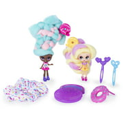 Candylocks BFF 2 Pack, 3-Inch Jilly Jelly & Donna Nut, Scented Collectible Dolls with Accessories