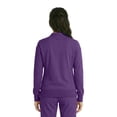 thumbnail image 3 of Natural Uniforms Women’s Zip-Front Warm-Up Jacket – 4-Way Stretch, Moisture-Wicking, Contemporary Fit–Medical Scrubs Jacket (Eggplant, 2X-Large), 3 of 7
