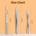 thumbnail image 3 of JFBUJC 3 Pack Tick Remover Tool Set - Stainless Steel Tick Remover Kit for Cats Dogs and Humans, 3 of 5