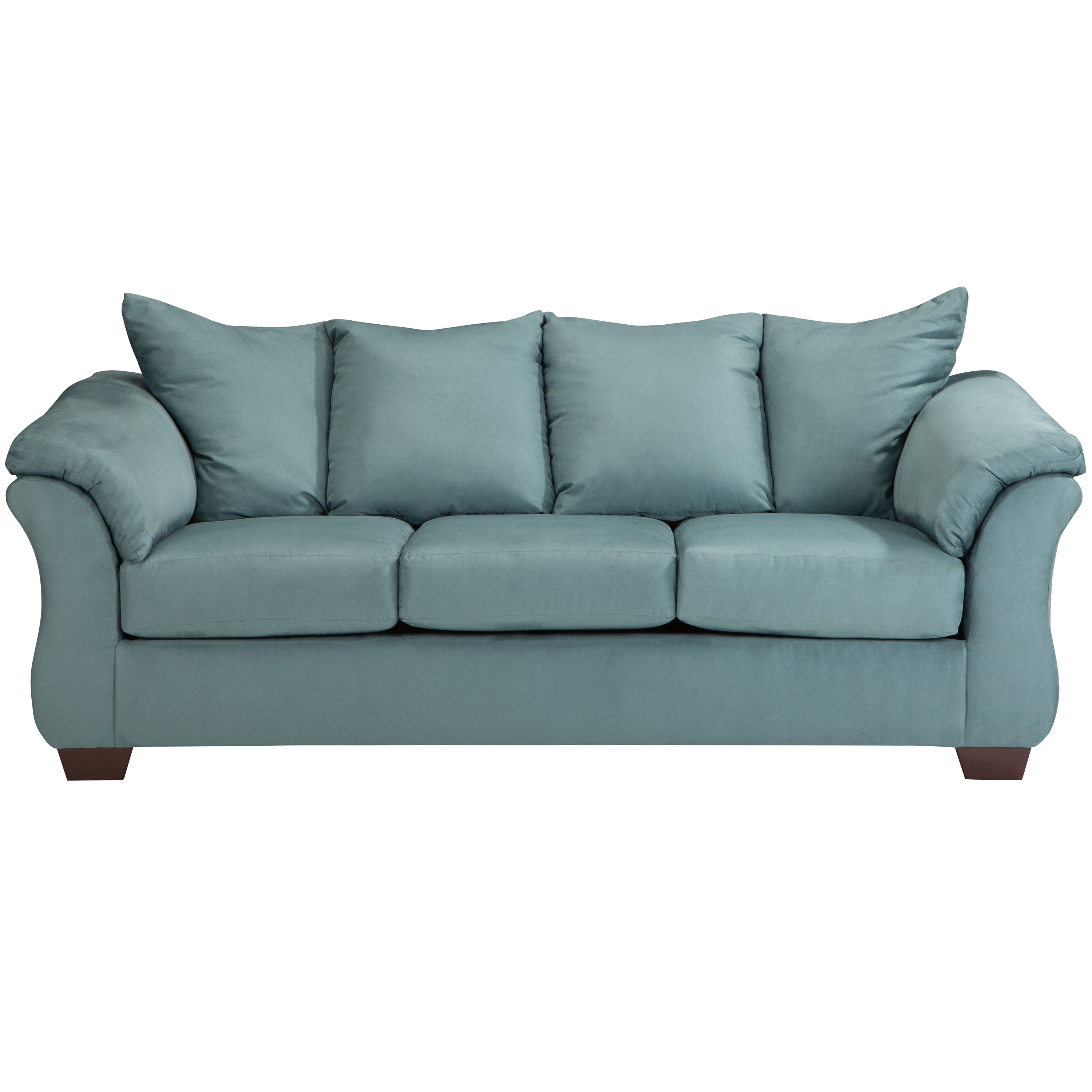 Flash Furniture Signature Design by Ashley Darcy Sofa in Sky Microfiber