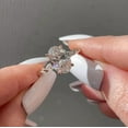 thumbnail image 2 of solitaire jewels 4TCW Oval Moissanite Hidden Halo Engagement Ring For Women, 14K Rose Gold, 2 of 5