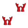 thumbnail image 4 of mmirethe 2pcs Easy To Install Antlers Sticker To Decorate Christmas Car Cute Waterproof Red large 2Set, 4 of 6