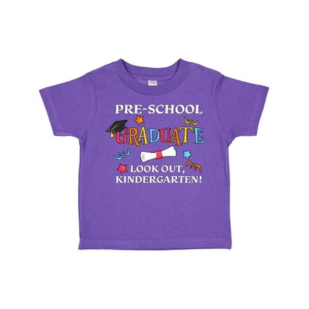 

Inktastic Pre-school Graduate Look Out Kindergarten! Boys or Girls Toddler T-Shirt