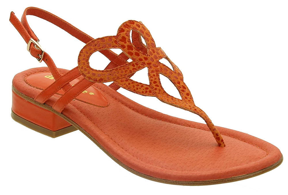orange thong sandals