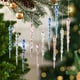 thumbnail image 1 of Adornos de carámbano transparentes de Navidad | Decoraciones transparentes colgantes para la decoración del árbol de Navidad | Colgantes ligeros de hilo acrílico | Pack de 12 | Exposición de las, 1 of 5