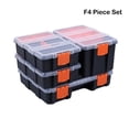 thumbnail image 3 of Riwesomey Caja de almacenamiento de herramientas de PP, repuesto de rejilla múltiple, tapa transparente portátil, pieza organizadora de Herramientas eléctricas tipo 5, 3 of 6