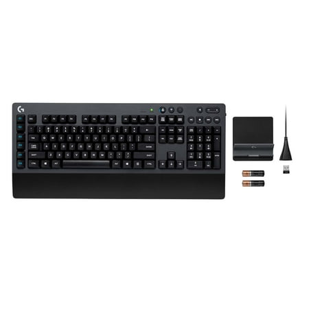 Logitech - G613 LIGHTSPEED Full-size Wireless Mechanical Romer-G Tactile Switch Gaming Keyboard with 6 Programmable G-Keys - Black