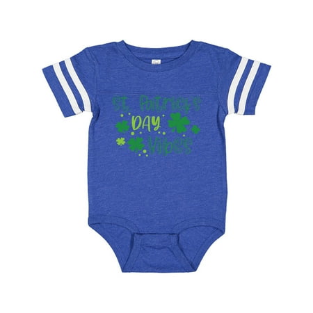 

Inktastic St. Patrick s Day Vibes with Clovers Gift Baby Boy or Baby Girl Bodysuit