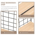 thumbnail image 5 of Yuanmiaoke 1pc Sturdy Storage Rack Durable Book Storage Rack Wall Shelf for Home (Black), 5 of 10