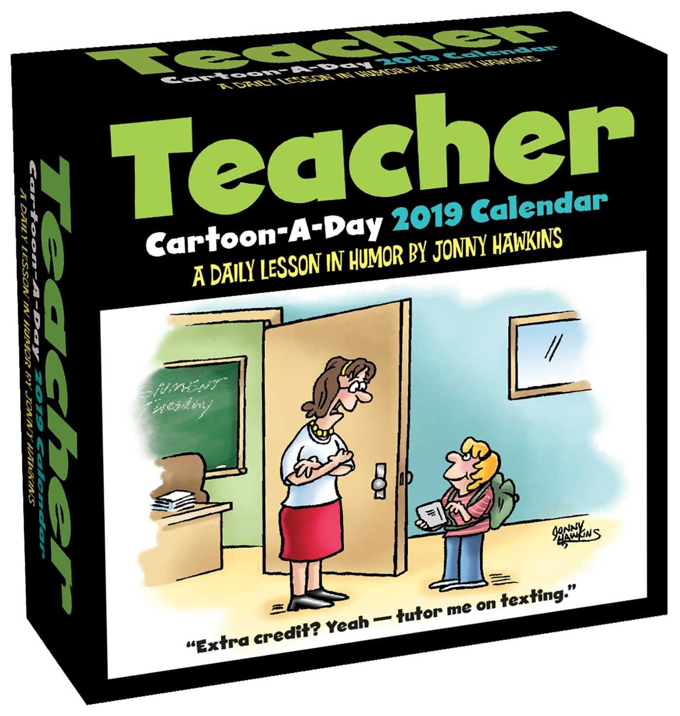 Teacher Cartoon A Day 2019 Calendar Other Walmart