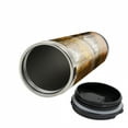 thumbnail image 2 of Autumn Travel Mug, Old Bridge in Fall Forest, Steel Thermal Cup, 16 oz, by Ambesonne, 2 of 2