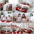 thumbnail image 6 of White Anchor Twin Size Comforter Set, Costal Purple Red Brown Wood Grain Bottom Bedding for All Seasons, 4 Pcs Bed Set, 1 Quiltcover (68"x86") ,1Sheet(67"x116"), 2Pillowcases (30"x20"), 6 of 9