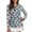 Hibiscus Floral & Golf Ball, variant on Jiueut Christmas Half Zip Pullover for Women, Quick Dry Uv Protection Long Sleeve Polo Shirt for Golf Running Hiking, Size Small