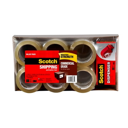UPC: 0051131066359 | Scotch Commercial Packaging Tape  Clear  1.88  54.6 yd  12 Rolls