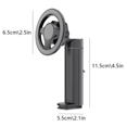 thumbnail image 3 of Magnetic Airplane Phone Holder for Car Back Seat 360° Rotation Travel Desk Phone Mount Adjustable Stand,1 * Phone Holder,Black, 3 of 6