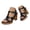 Black, variant on Womens Sandals Platform Chunky Heel Open Square Toe Fashion Casual Wedding Party Summer Dress Shoes